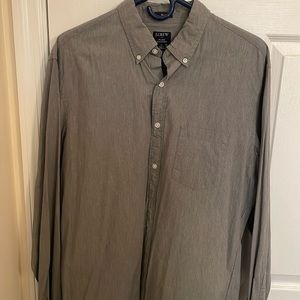 Almost new grey jcrew button down long sleeve